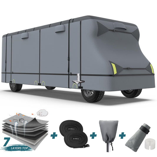 Class C Camper RV Covers Gray Upgrade 7 Layers - Leader Covers