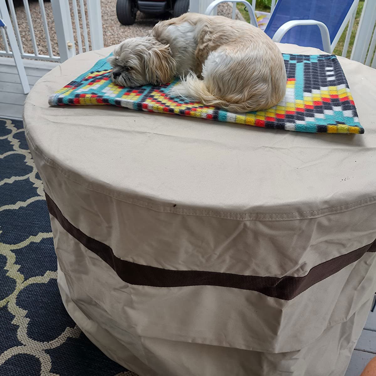 Round Fire Pit Covers - Leader Covers