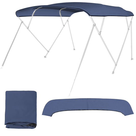 4 Bow Bimini Top Replacement Canvas Navy (Canvas Only) - Leader Covers