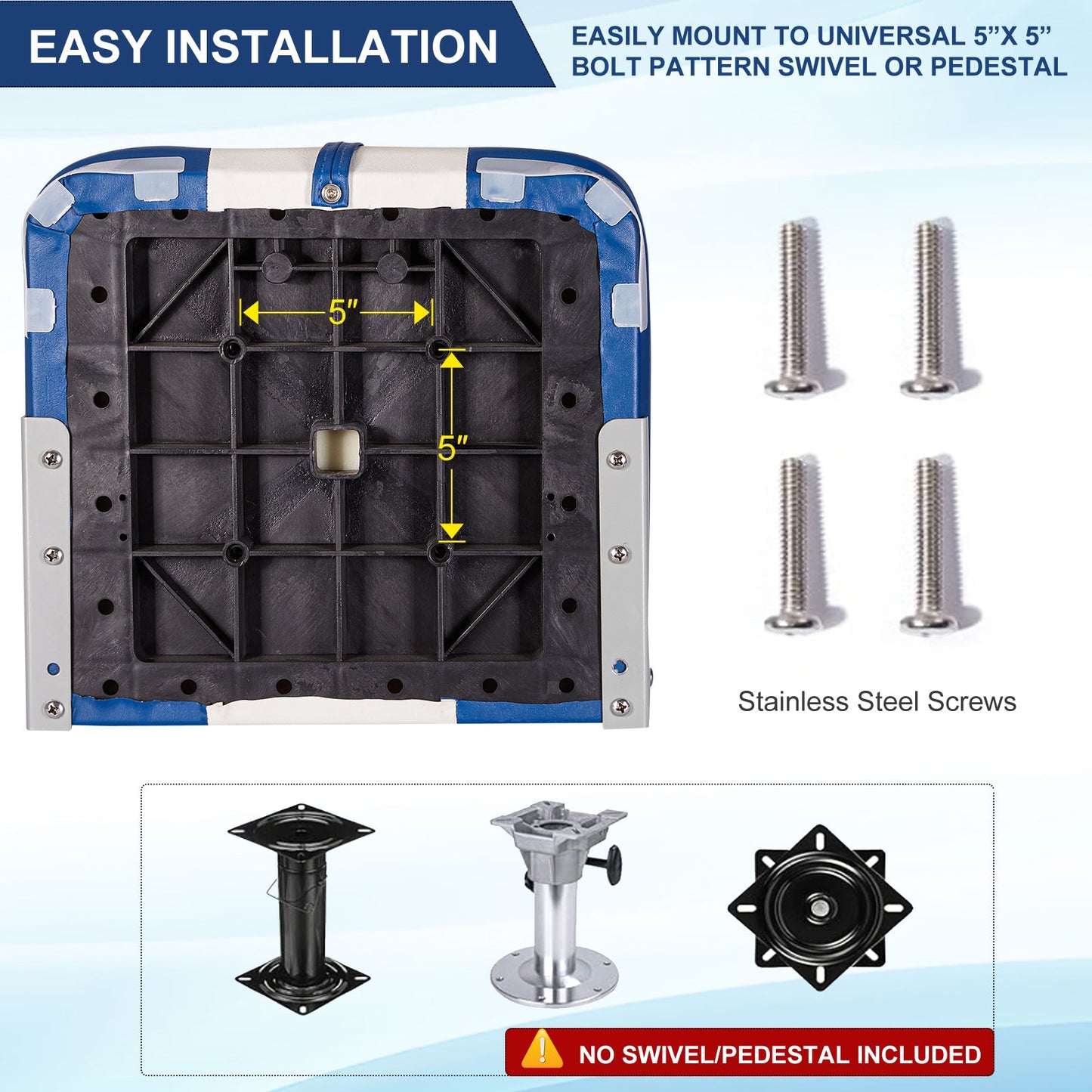 Boat Seats | Low Back Boat Seats with Boat Caddy Storage Bag 2 Packs