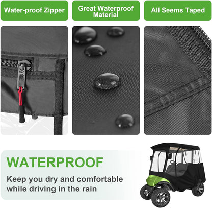 Golf Cart Enclosure | Deluxe 2-4 Person Golf Cart Enclosure Covers