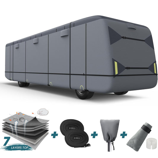 Class A Camper RV Covers Gray Upgrade 7 Layers - Leader Covers