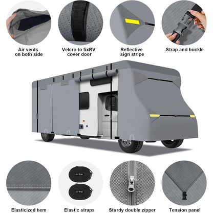 Class C Camper RV Covers Gray Upgrade 7 Layers - Leader Covers