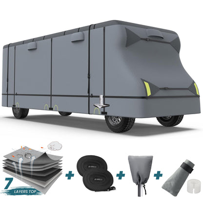 Class C Camper RV Covers Gray Upgrade 7 Layers - Leader Covers