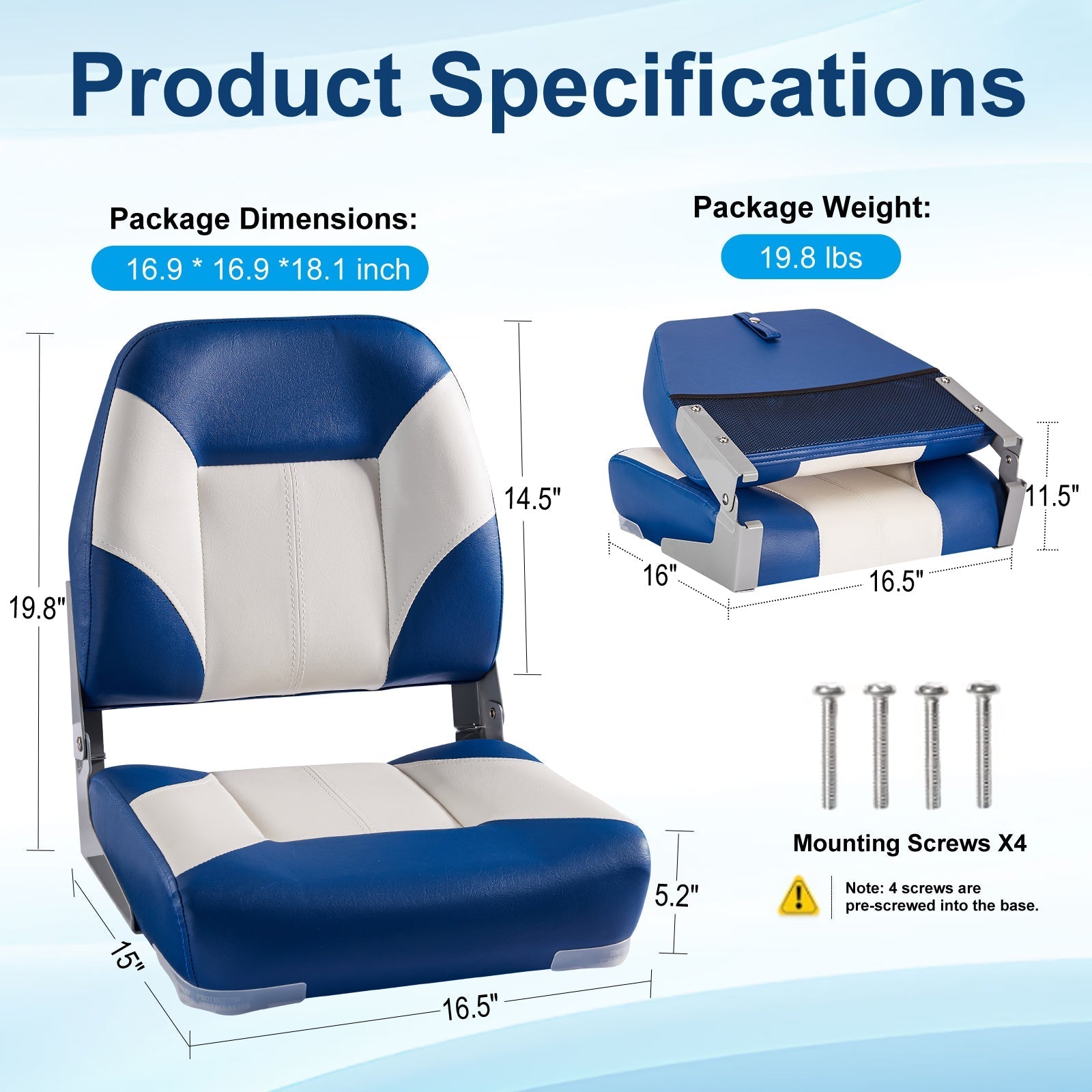 Low Back Boat Seats Double Pack Pro (2 Piece) - Leader Covers