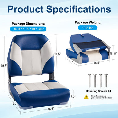 Low Back Boat Seats Double Pack Pro (2 Piece) - Leader Covers
