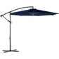 10 Feet Patio Umbrella Offset Outdoor Cantilever Navy Blue