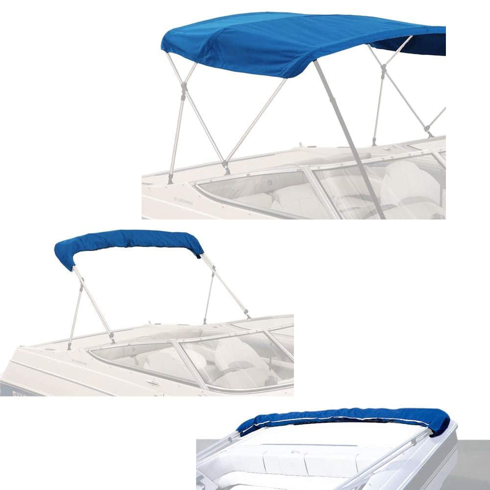 Boat Bimini Top | 3 Bow Bimini Boat Tops Replacement Canvas Cover Blue