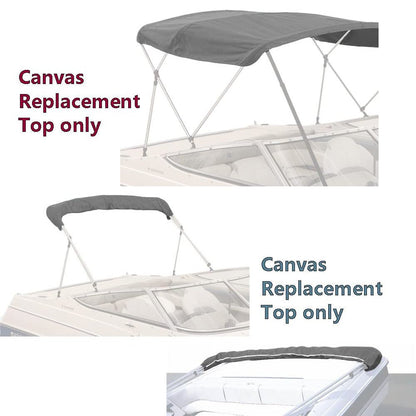 4 Bow Bimini Tops Replacement Canvas Cover (Canvas Only) Gray - Leader Covers