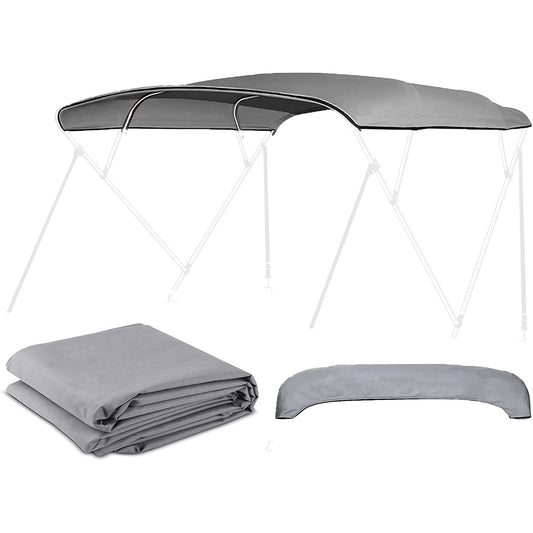 4 Bow Bimini Tops Replacement Canvas Cover (Canvas Only) Gray - Leader Covers