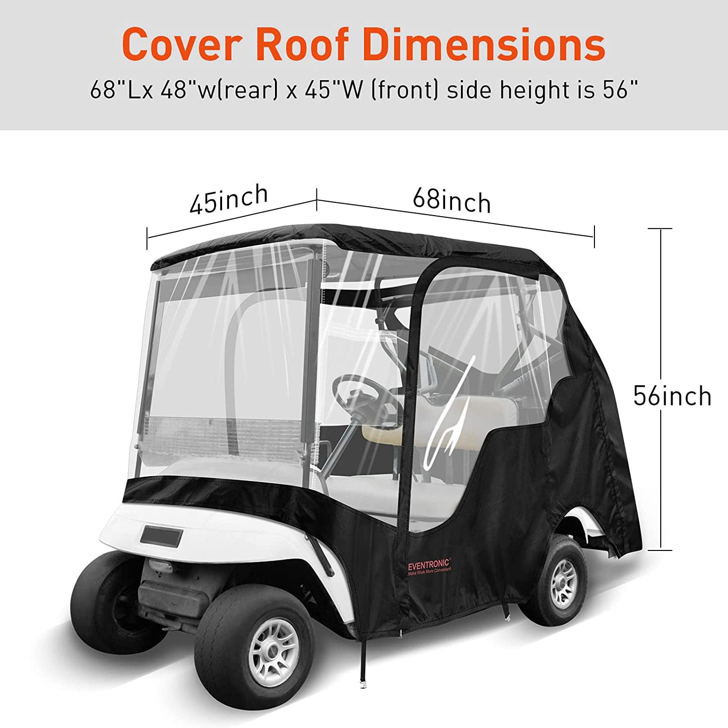 Golf Cart Enclosure | Deluxe 2-4 Person Golf Cart Enclosure Covers