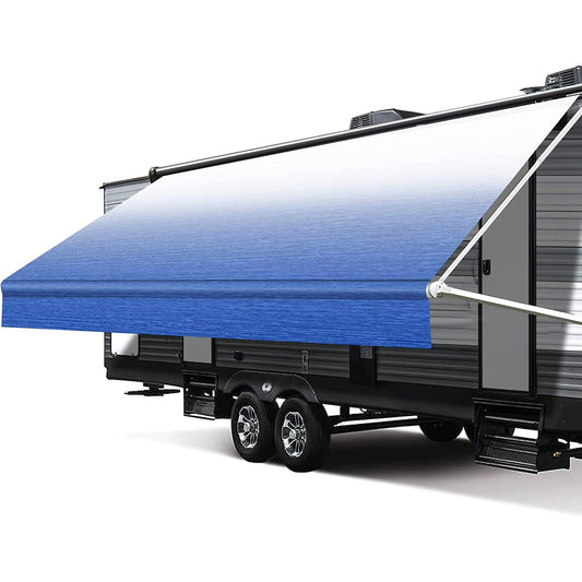 RV Awning Fabric Replacement Blue