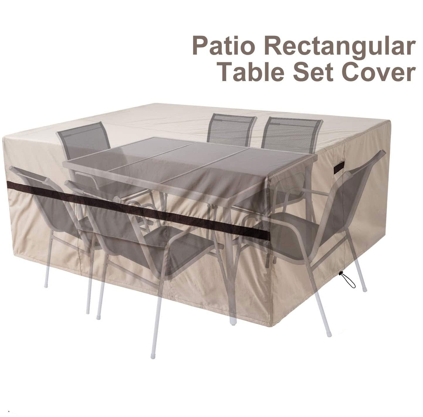 Rectangular Dining Table and Chair Set Covers - Leader Covers