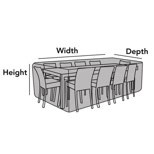 Rectangular Dining Table and Chair Set Covers - Leader Covers