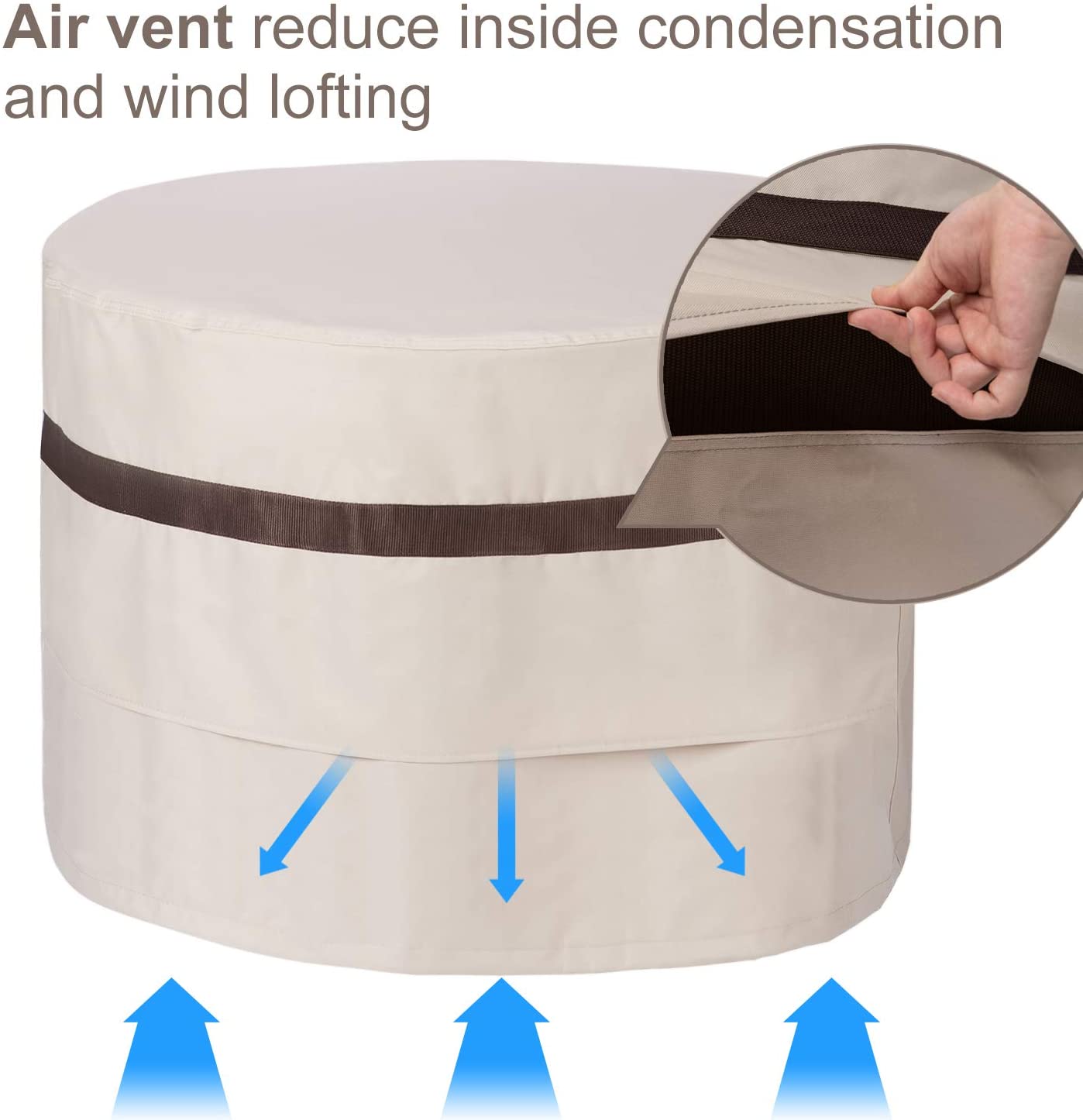 Round Fire Pit Covers - Leader Covers