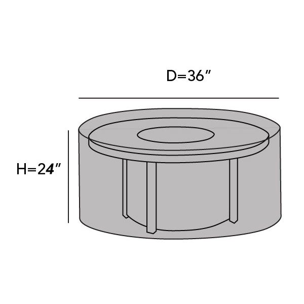 Round Fire Pit Covers - Leader Covers