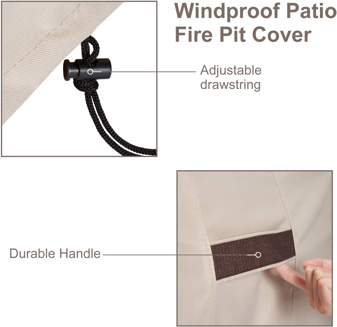 Round Fire Pit Covers - Leader Covers