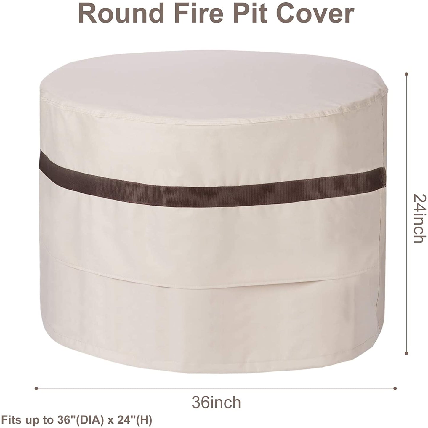 Round Fire Pit Covers - Leader Covers