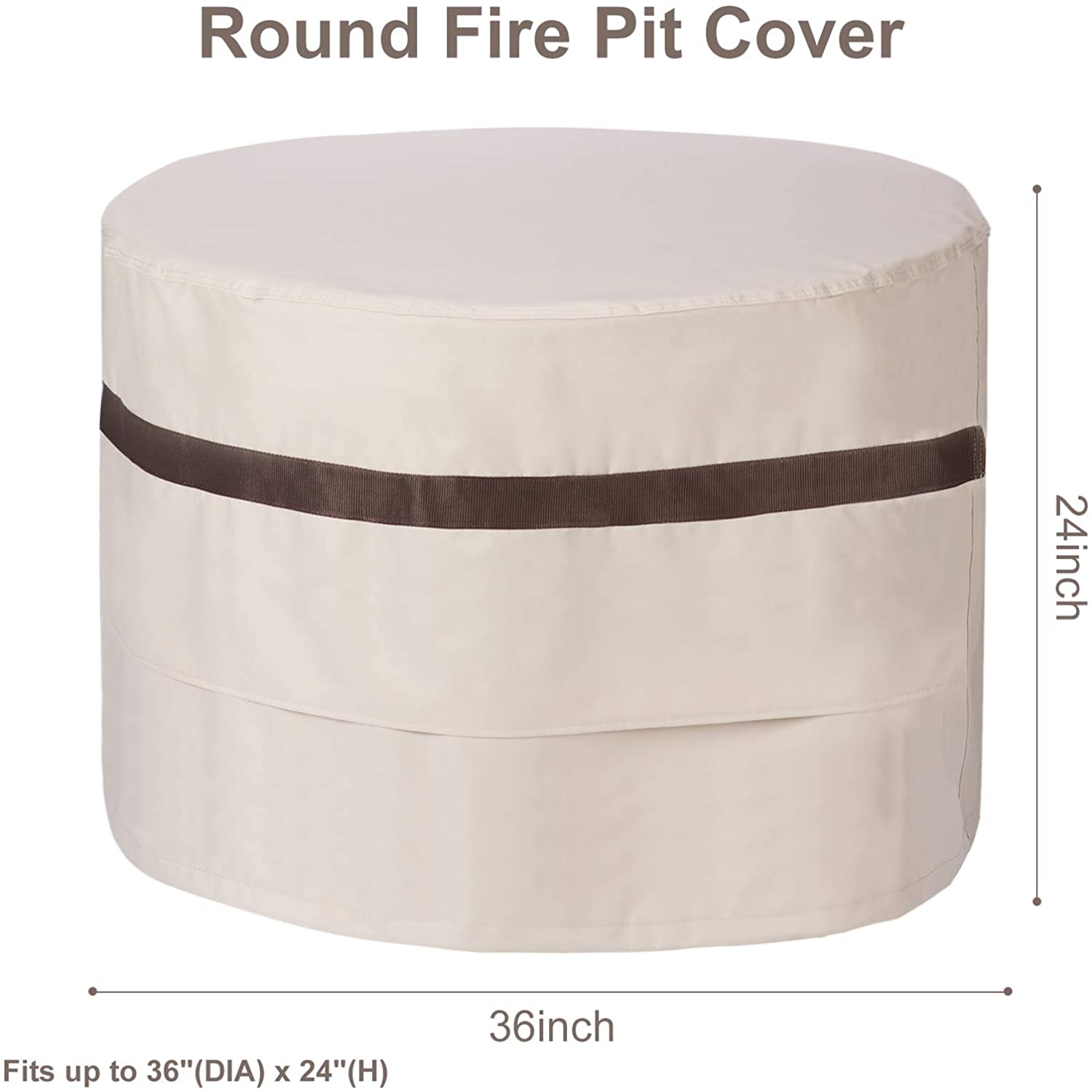 Round Fire Pit Covers - Leader Covers