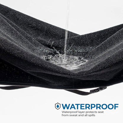 Washable Car Seat Towel Cover with Pocket Black - Leader Covers