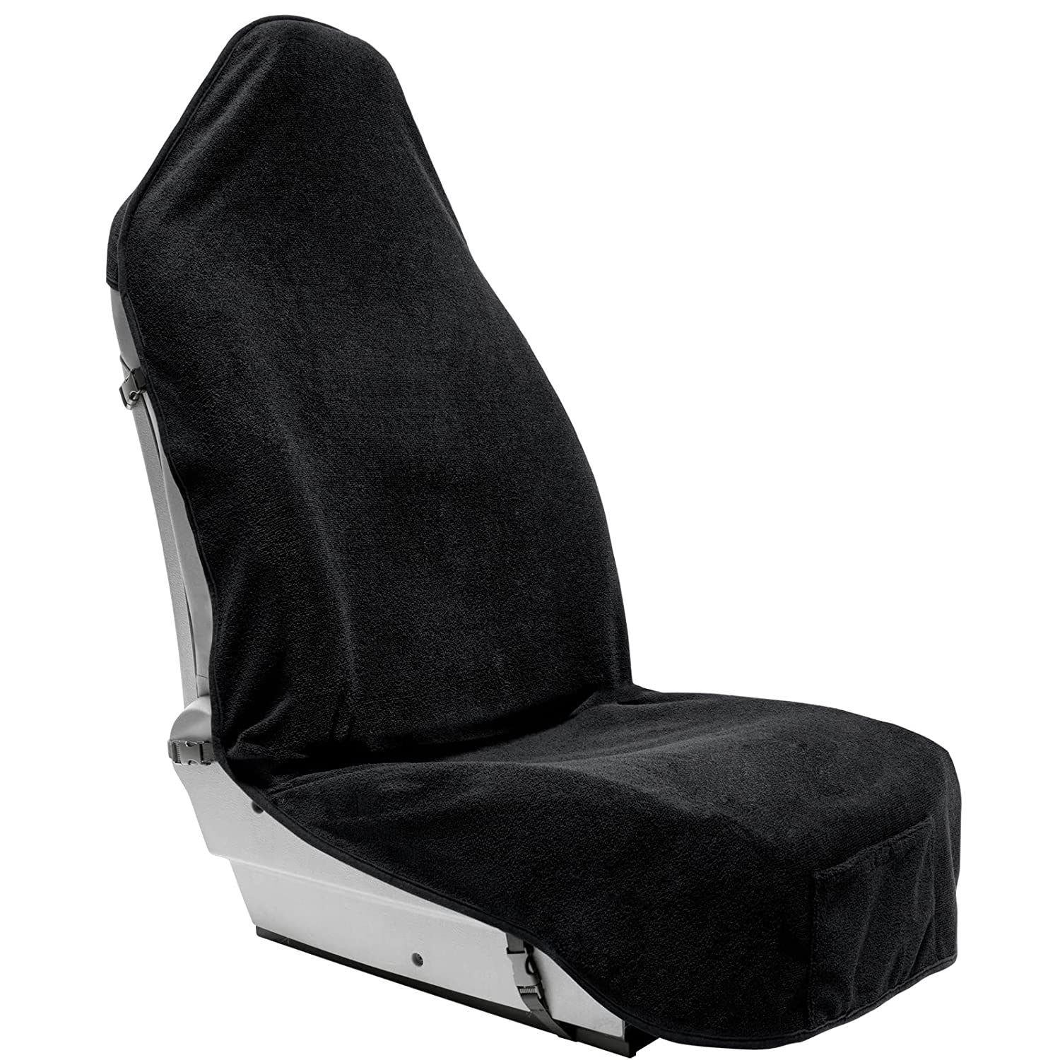 Washable Car Seat Towel Cover with Pocket Black - Leader Covers