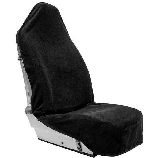 Washable Car Seat Towel Cover with Pocket Black - Leader Covers
